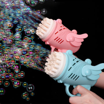 Bubble Machine Gun with Led Light Blower for Kids